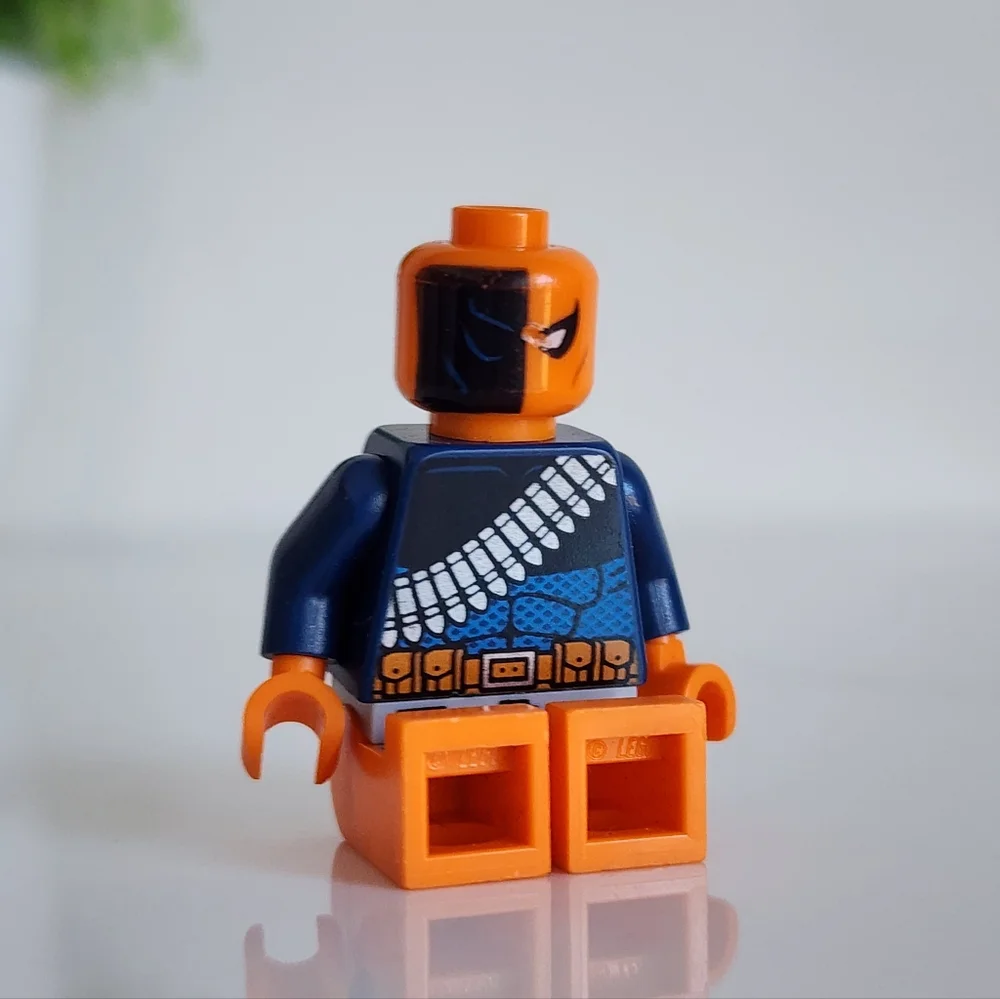 🧡 Rare LEGO DC Deathstroke Minifigure sh163 Super Heroes W/Accessories Sword 🖤